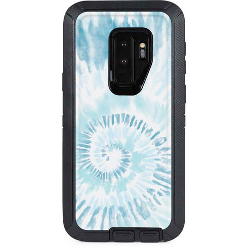 Blue and White Tie Dye Otterbox Defender Galaxy Skin