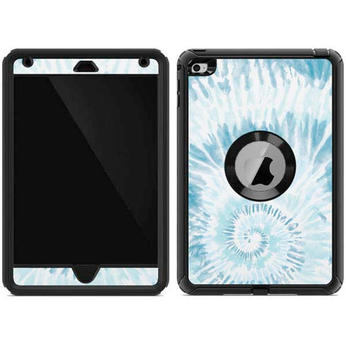 Blue and White Tie Dye Otterbox Defender iPad Skin