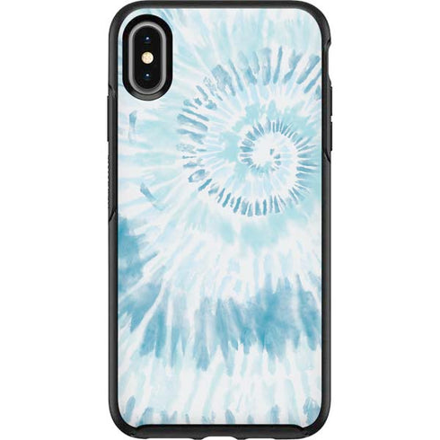Blue and White Tie Dye Otterbox Symmetry iPhone Skin
