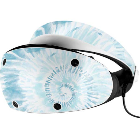 Blue and White Tie Dye PlayStation VR2 Skin
