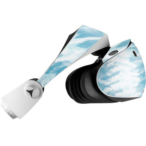 Blue and White Tie Dye PlayStation VR2 Skin
