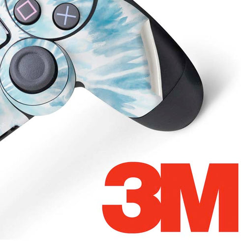 Blue and White Tie Dye PS4 Controller Skin