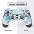 Blue and White Tie Dye PS4 Controller Skin