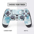 Blue and White Tie Dye PS4 Pro/Slim Controller Skin