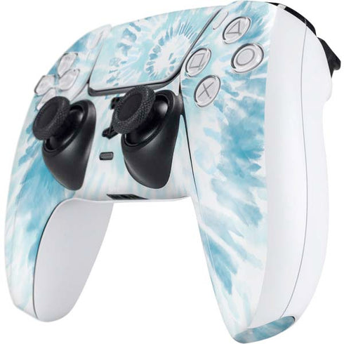 Blue and White Tie Dye PS5 Controller Skin