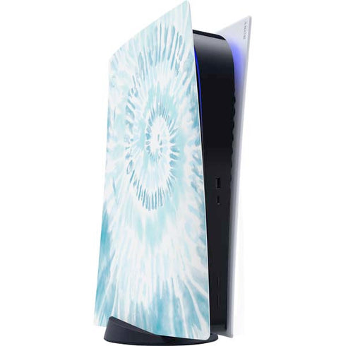 Blue and White Tie Dye PS5 Digital Edition Console Skin
