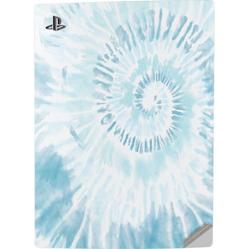 Blue and White Tie Dye PS5 Digital Edition Console Skin