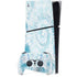 Blue and White Tie Dye PS5 Slim Digital Edition Console Skin