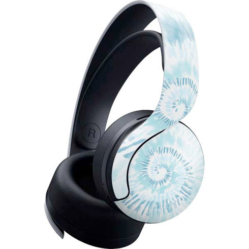 Blue and White Tie Dye PULSE 3D Wireless Headset for PS5 Skin