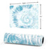Blue and White Tie Dye Gaming Mouse Pad