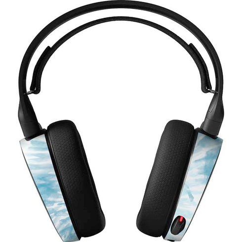 Blue and White Tie Dye SteelSeries Arctis 5 Skin