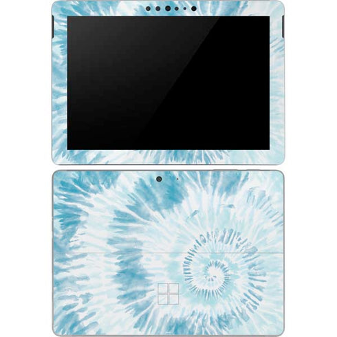 Blue and White Tie Dye Surface Go Skin