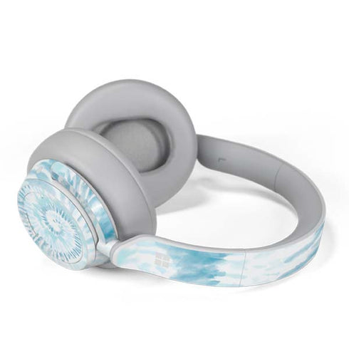 Blue and White Tie Dye Surface Headphones Skin