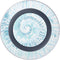 Blue and White Tie Dye Wireless Charger Skin