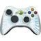 Blue and White Tie Dye Xbox 360 Wireless Controller Skin