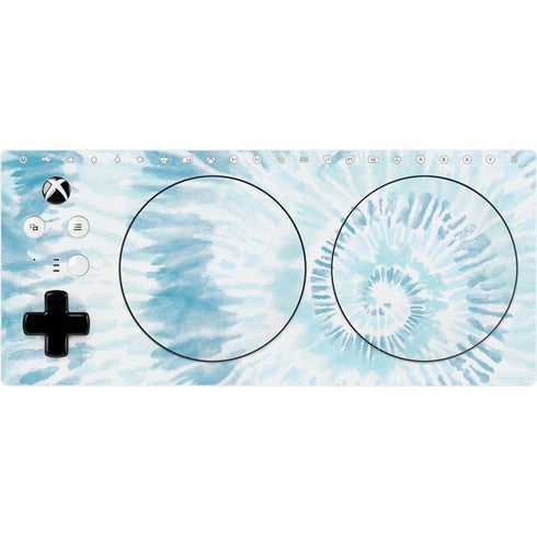Blue and White Tie Dye Xbox Adaptive Controller Skin