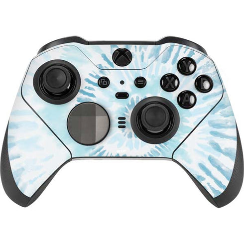 Blue and White Tie Dye Xbox Elite Wireless Controller Series 2 Skin