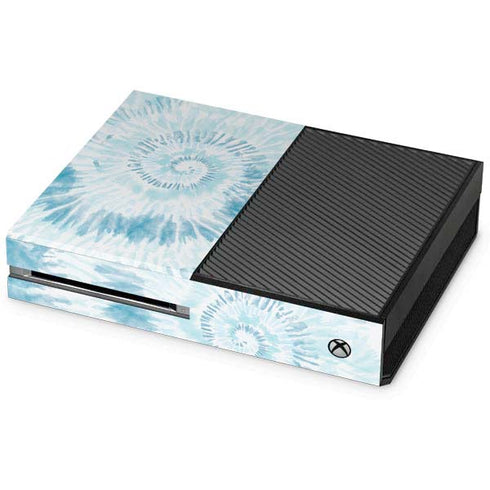 Blue and White Tie Dye Xbox One Console Skin