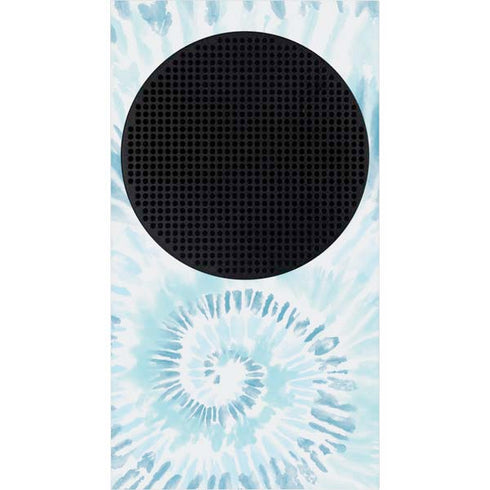Blue and White Tie Dye Xbox Series S Console Skin