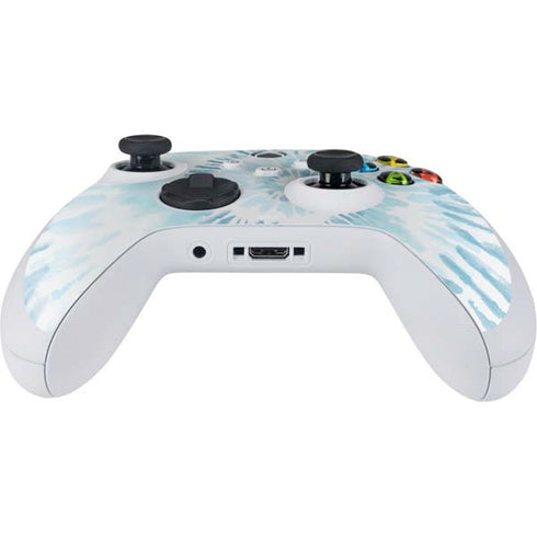 Blue and White Tie Dye Xbox Series S Controller Skin