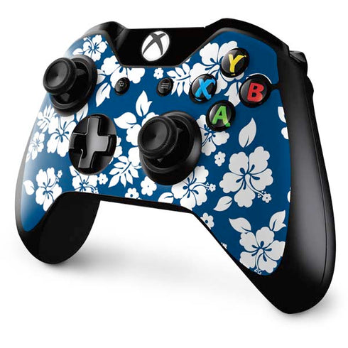 Blue and White Xbox One Controller Skin