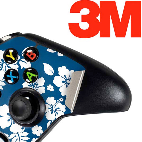 Blue and White Xbox One Controller Skin
