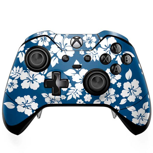 Blue and White Xbox One Elite Controller Skin