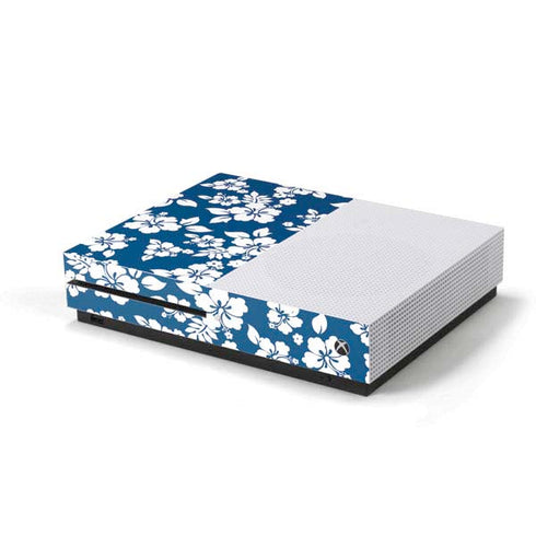 Blue and White Xbox One S Console Skin