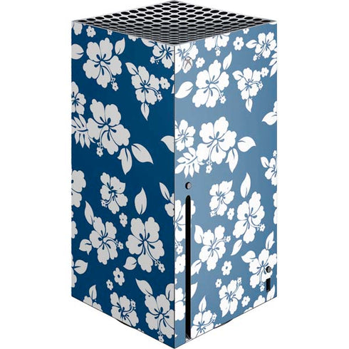 Blue and White Xbox Series X Console Skin
