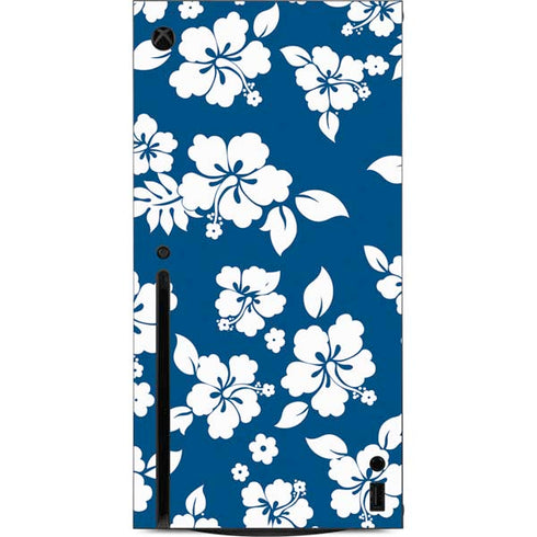 Blue and White Xbox Series X Console Skin