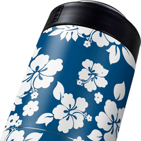 Blue and White Yeti Colster Can Insulator Skin