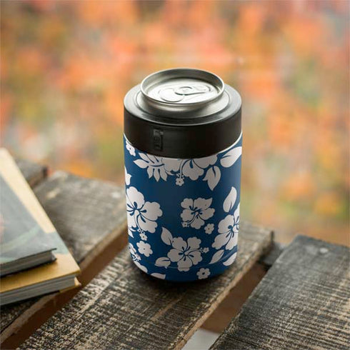 Blue and White Yeti Colster Can Insulator Skin