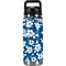 Blue and White YETI Rambler 26oz Bottle Skin