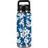 Blue and White YETI Rambler 26oz Bottle Skin