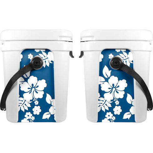 Blue and White YETI Roadie 24 Hard Cooler Skin