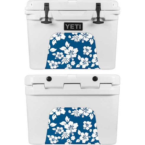 Blue and White YETI Tundra 35 Hard Cooler Skin