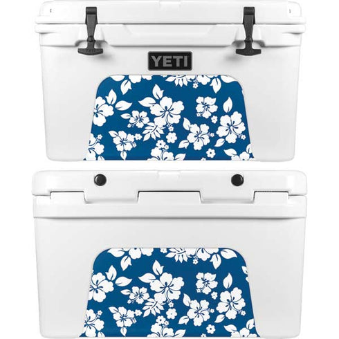 Blue and White YETI Tundra 45 Hard Cooler Skin