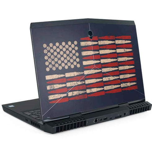 Blue Bullet American Flag Dell Alienware Skin