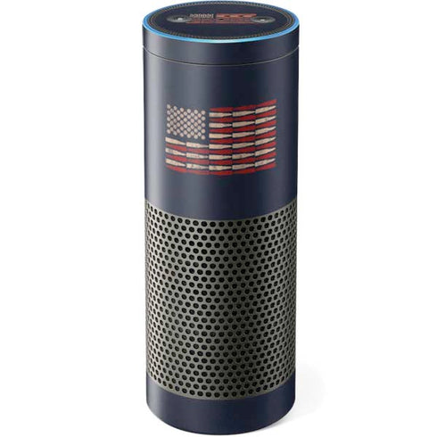 Blue Bullet American Flag Amazon Echo Skin
