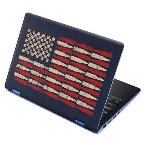 Blue Bullet American Flag Aspire R11 11.6in Skin