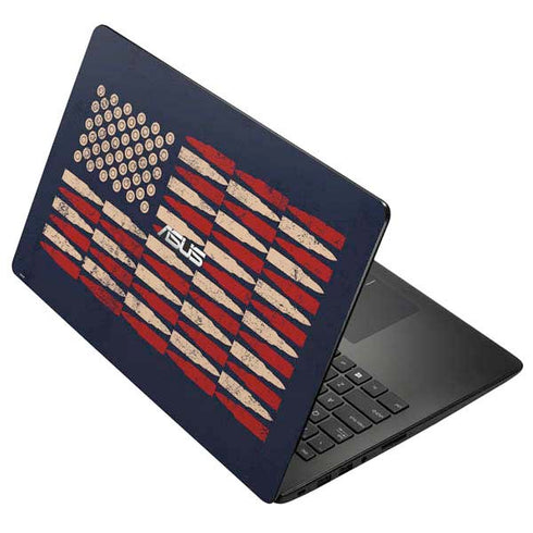 Blue Bullet American Flag Asus X502CA 15.6 Skin