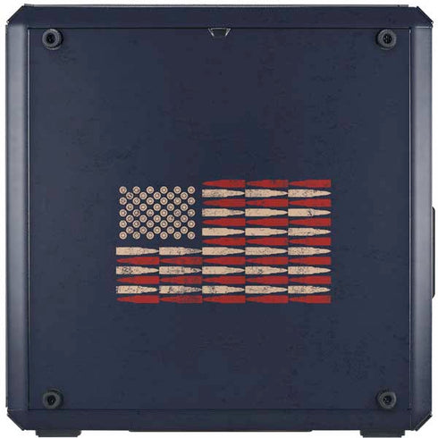 Blue Bullet American Flag Cooler Master MasterBox Q300L Mini Tower Skin