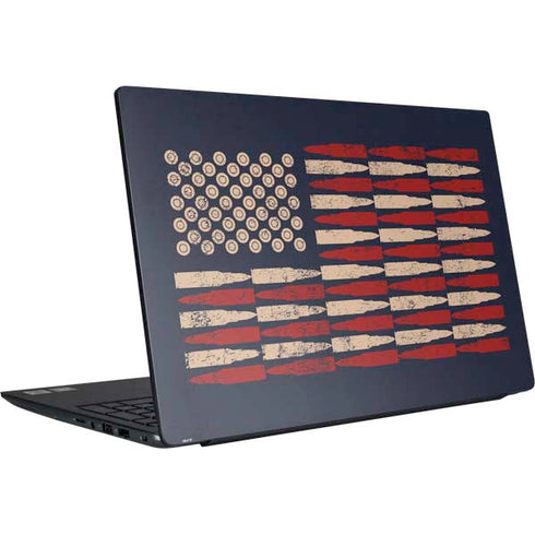 Blue Bullet American Flag Dell Vostro Skin