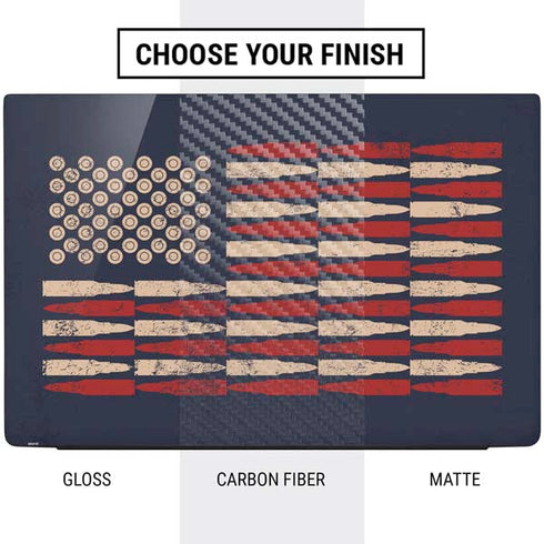 Blue Bullet American Flag Dell Vostro Skin