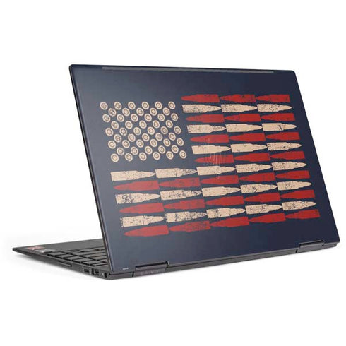 Blue Bullet American Flag HP Envy Skin