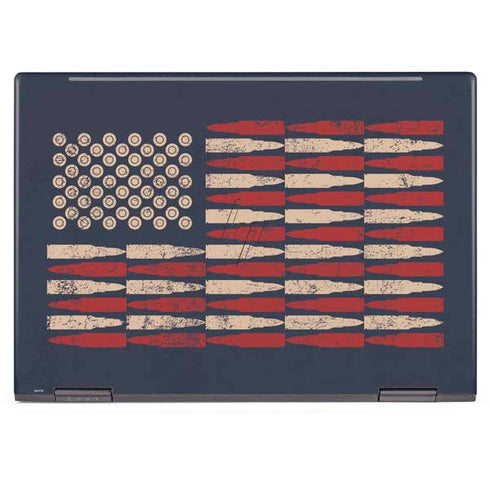 Blue Bullet American Flag HP Envy Skin