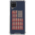Blue Bullet American Flag Galaxy A12 Clear Case