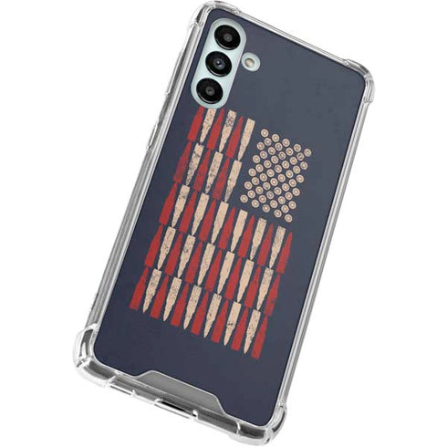 Blue Bullet American Flag Galaxy A13 5G Clear Case