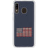 Blue Bullet American Flag Galaxy A20 Clear Case