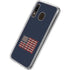 Blue Bullet American Flag Galaxy A20 Clear Case